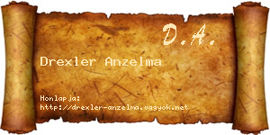 Drexler Anzelma névjegykártya